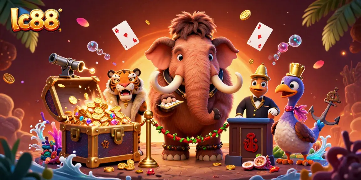 Experience exciting gameplay with lc88 at the vibrant casino featuring a woolly mammoth bouncer and dynamic elements.