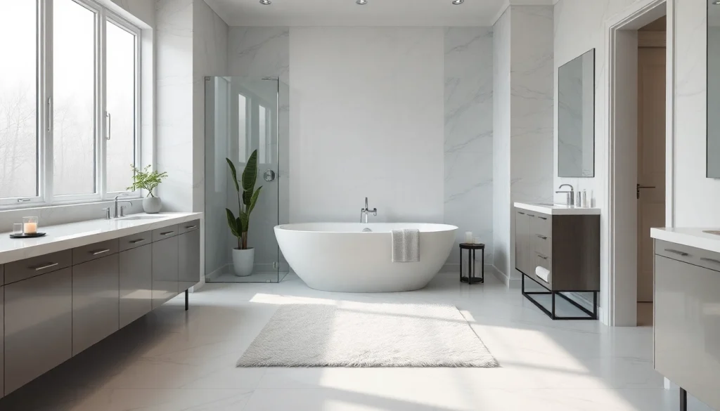 Explore exquisite designs by bathroom remodeling contractors near me featuring modern fixtures and elegant decor.