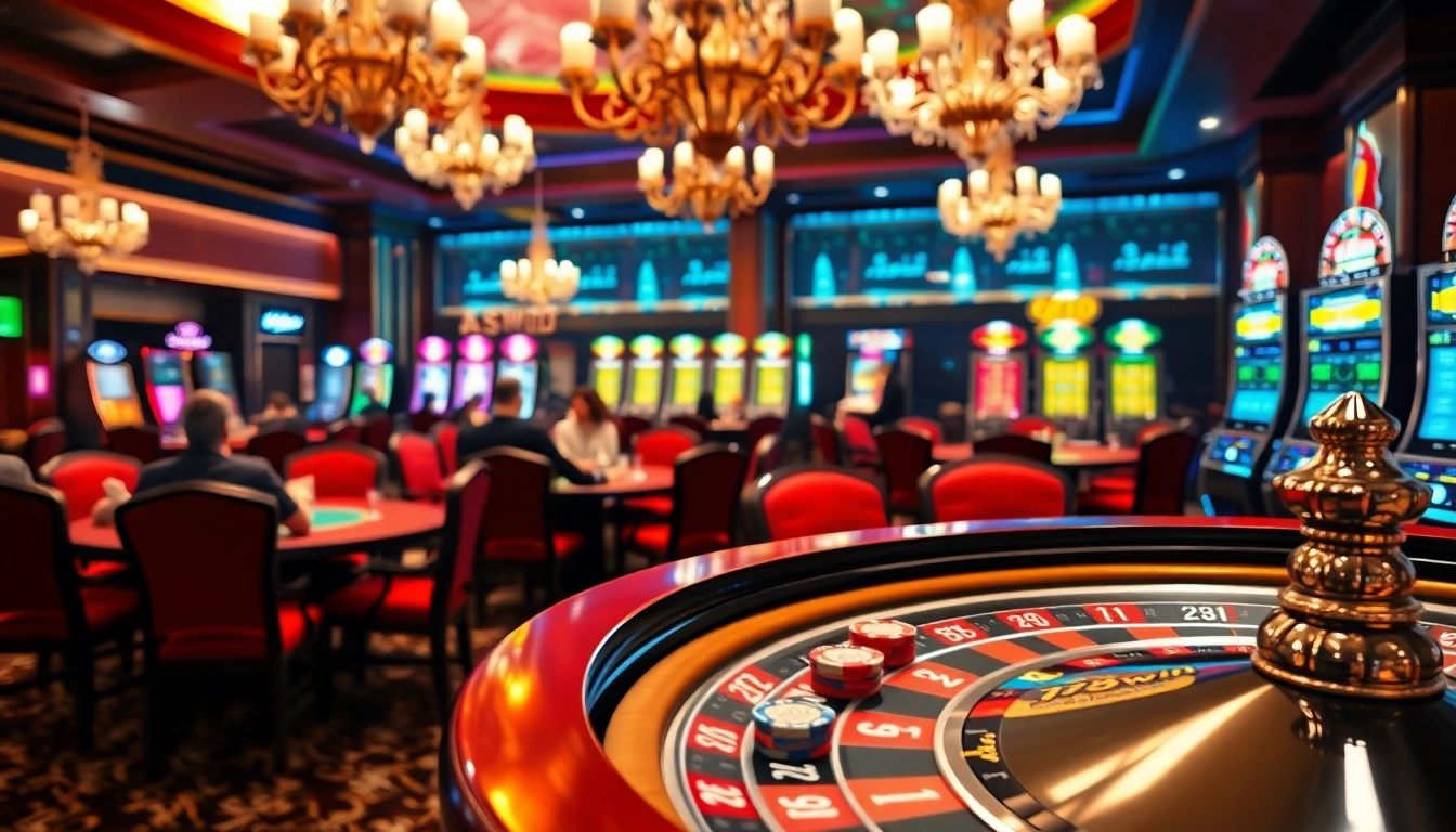 Players at a high-stakes poker table enjoying the thrill of gambling at 78win's luxurious casino.