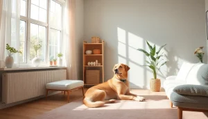 Sydney Psychologist engaging in a compassionate session with a therapy dog, creating a welcoming atmosphere.