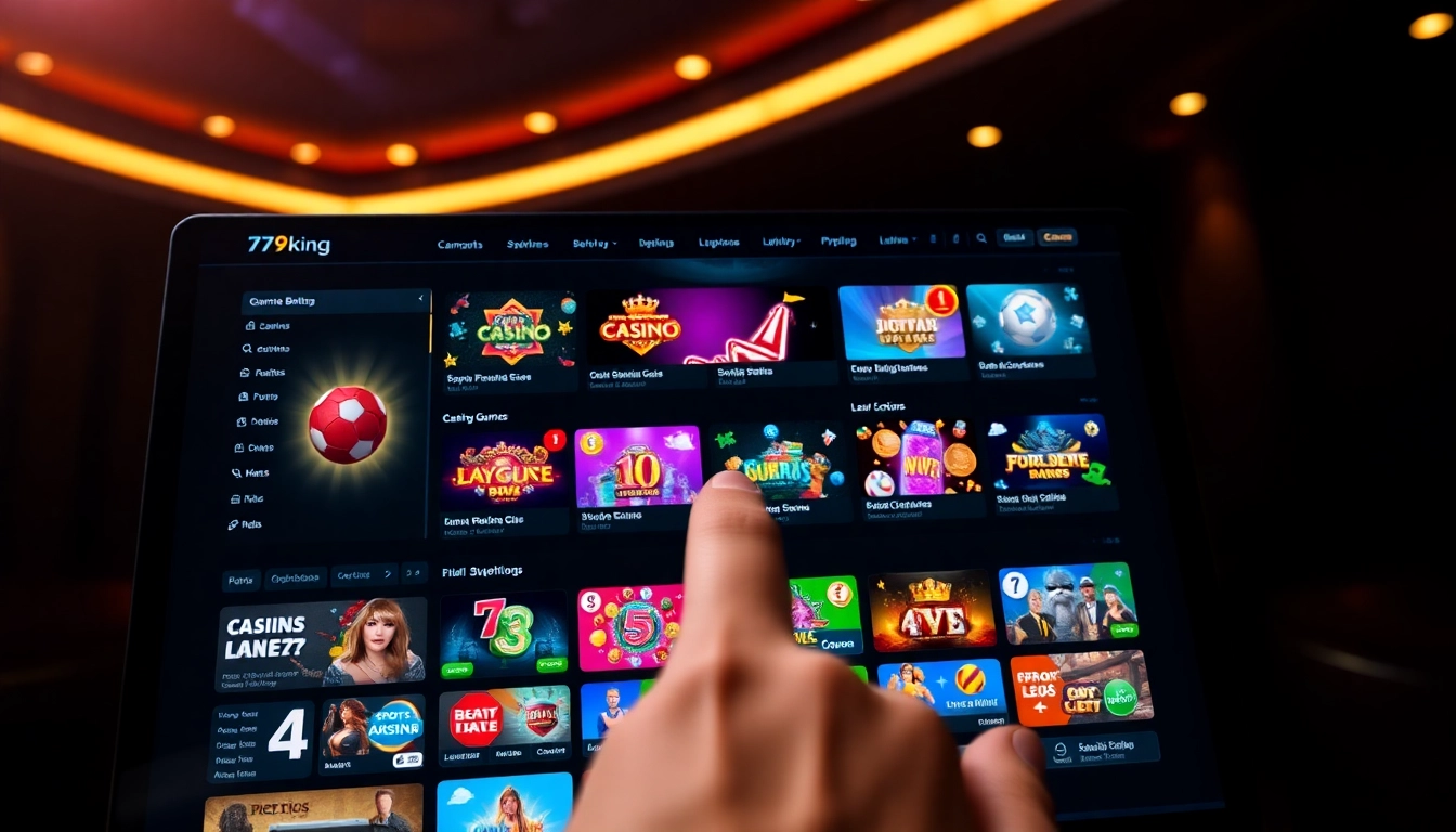 79King online betting platform showcasing casino, sports, and lottery games