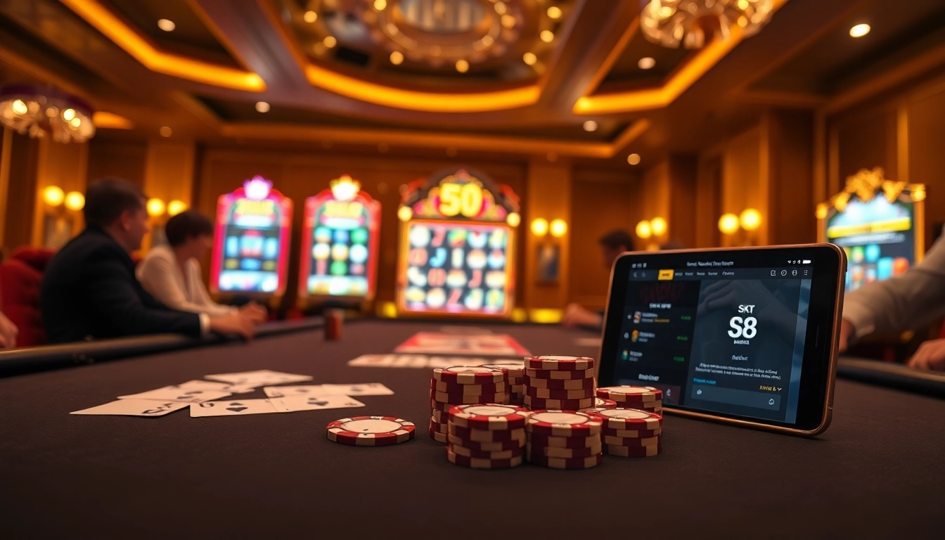 Experience exhilarating gaming with s8-inspired luxury casino elements and poker action.
