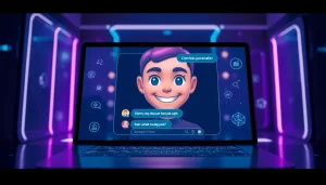 Engaging free ai porn chat with interactive AI character in futuristic environment.