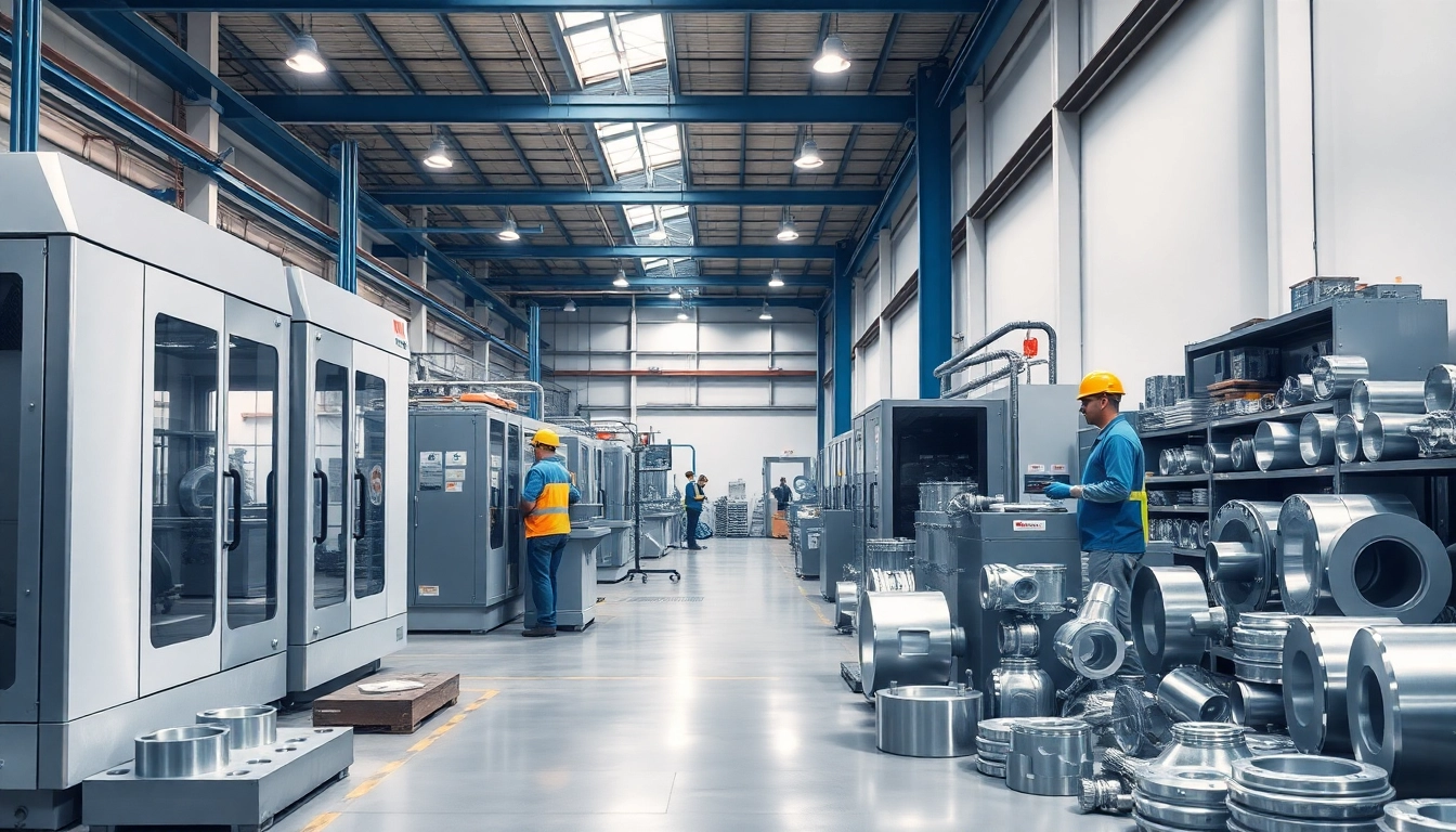 Aluminum die casting Malaysia factory showcasing advanced machinery and precision parts production.