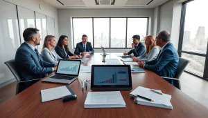 Consulenti legali che discutono strategie di esdebitazione in un ambiente d'ufficio professionale.
