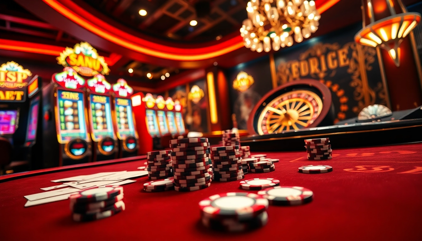 Experience the thrill of gambling with exciting gaming elements at https://abc8.lol/ in a luxurious casino setting.