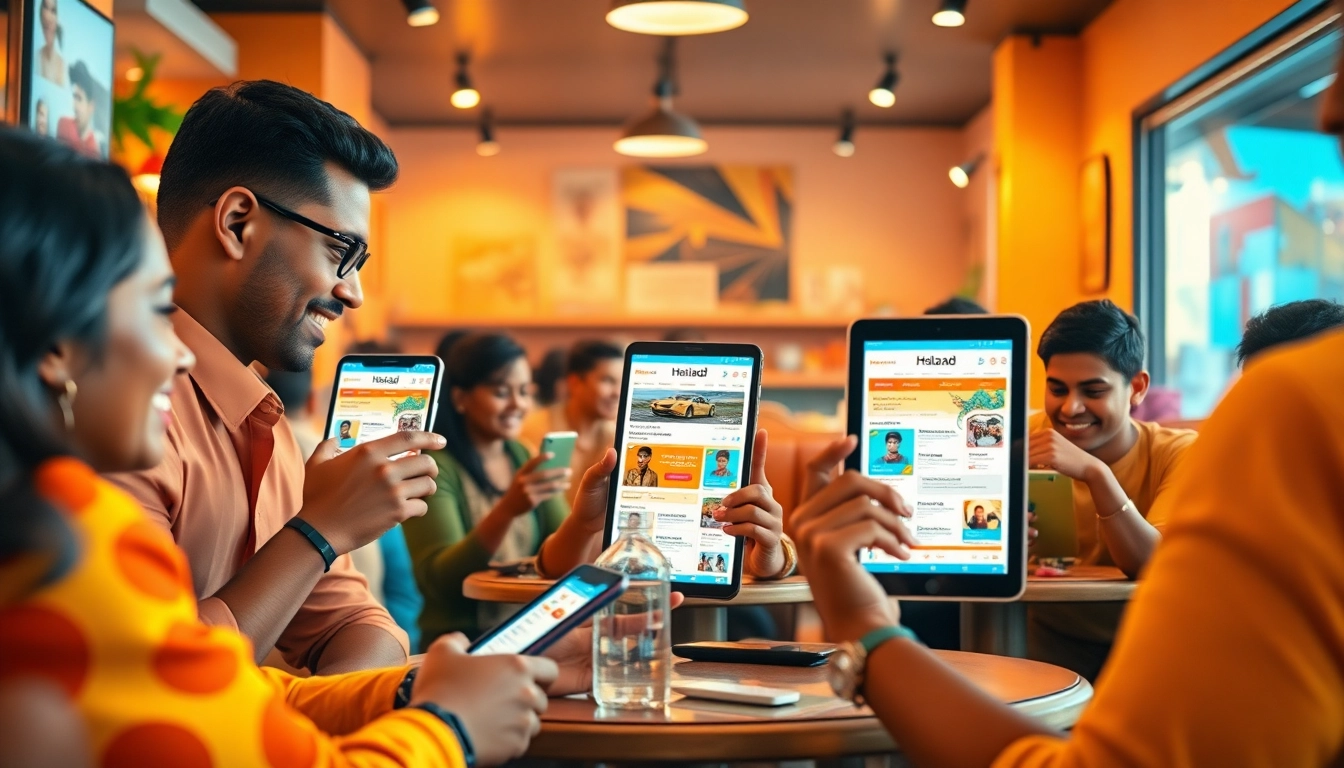 Explore Hela Ad's lively online marketplace in a welcoming café atmosphere.