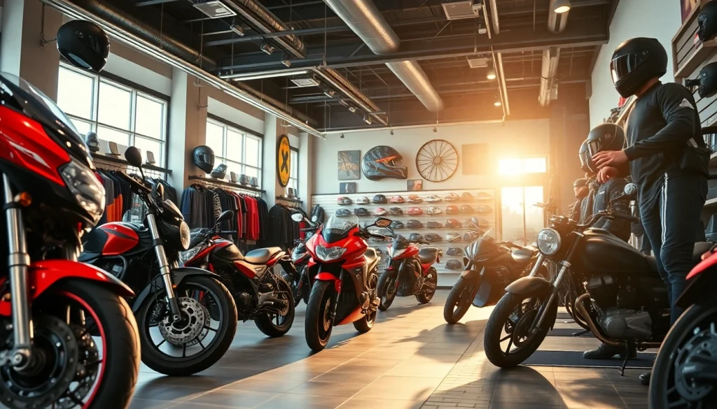 Découvrez la boutique de moto dynamique chez Motopaco, garnie d'équipements et d'accessoires de qualité.
