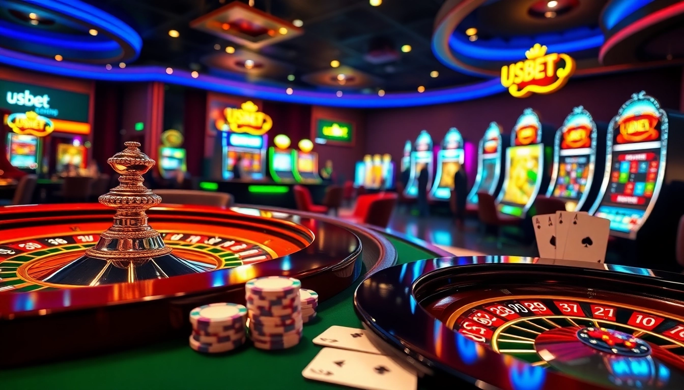 Experience the excitement of usbet with luxurious casino gameplay at a high-stakes poker table