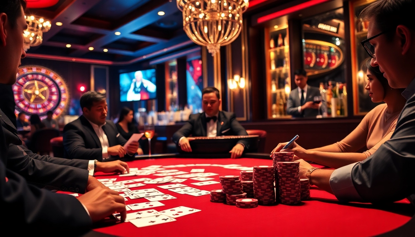 Experience thrilling poker action at 789 bet online casino surrounded by luxury and excitement.