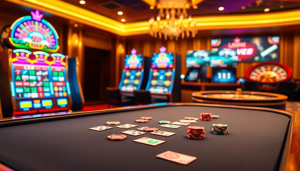 Experience the excitement of gambling at TG88 with vibrant casino visuals and engaging gameplay.
