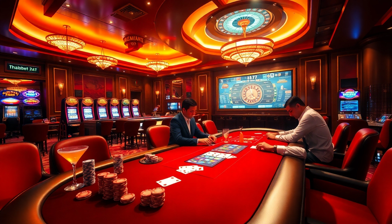 Experience high-stakes poker excitement at https://thabet.vegas/ with a luxurious casino atmosphere.