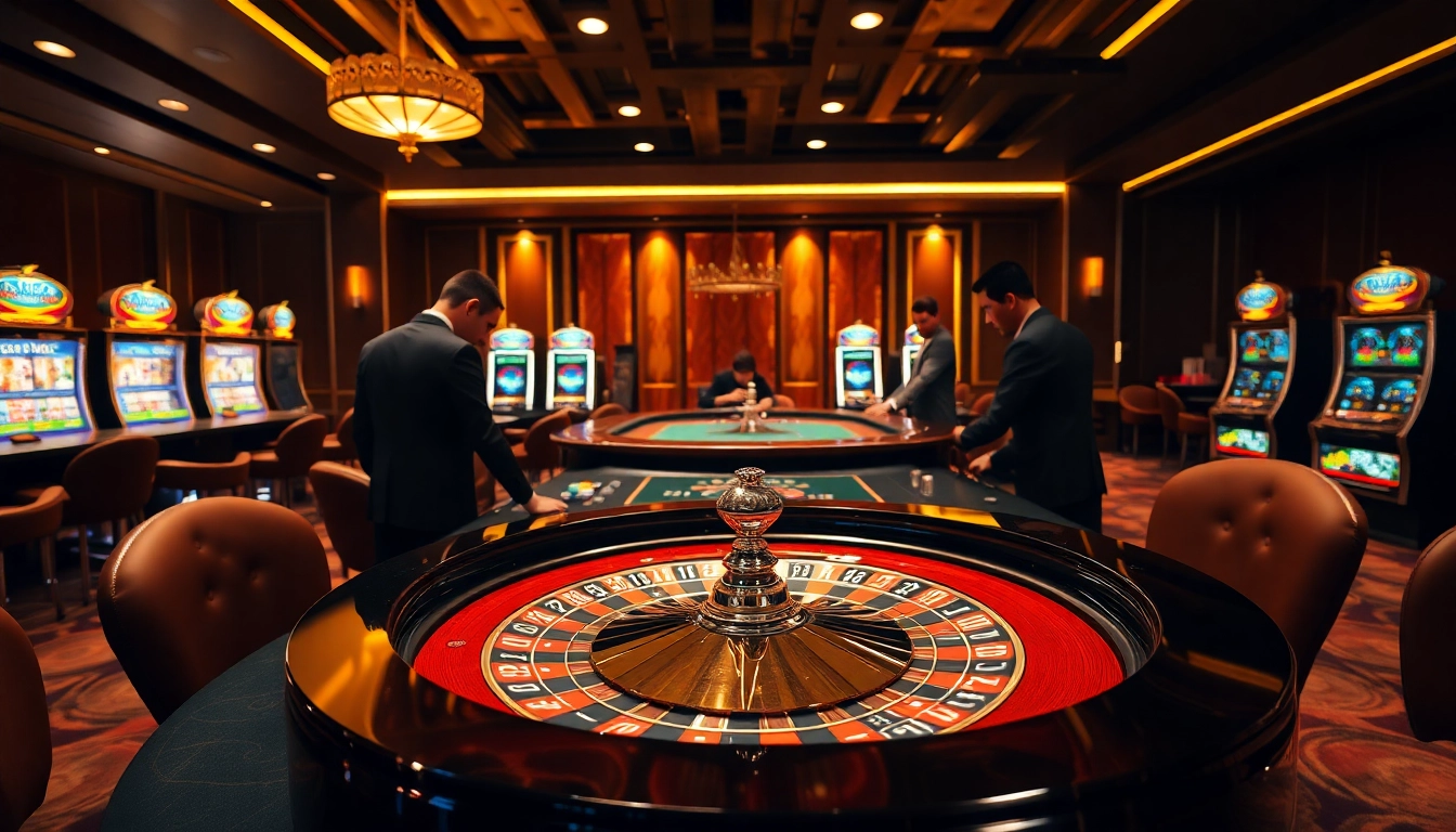 Join the excitement of ta88c with engaging casino games at a luxurious betting table.