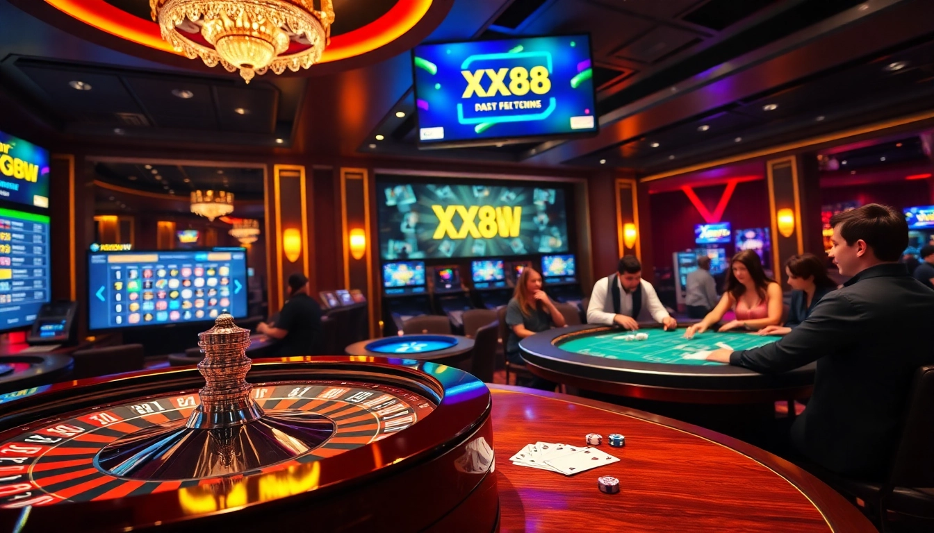Experience the excitement of gambling at XX88 HOW with vibrant casino visuals.