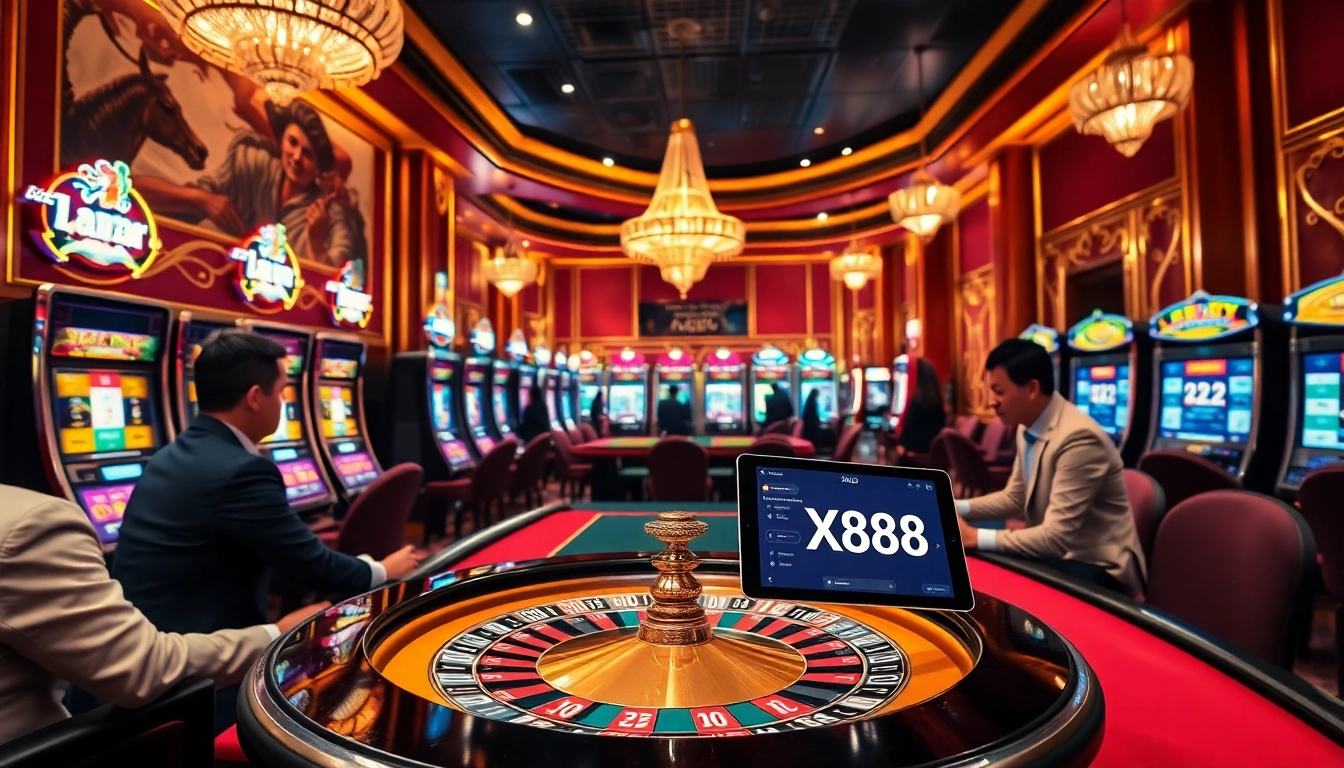 Experience thrill at https://xx88.cheap/ with players betting on poker in a luxurious casino.
