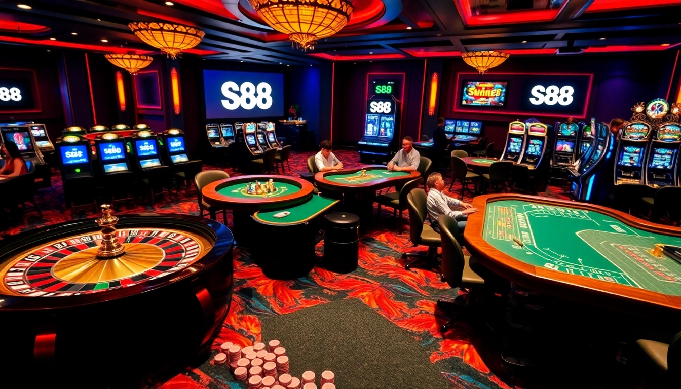 Experience the excitement of S88 casino with vibrant gaming tables and stunning visuals.