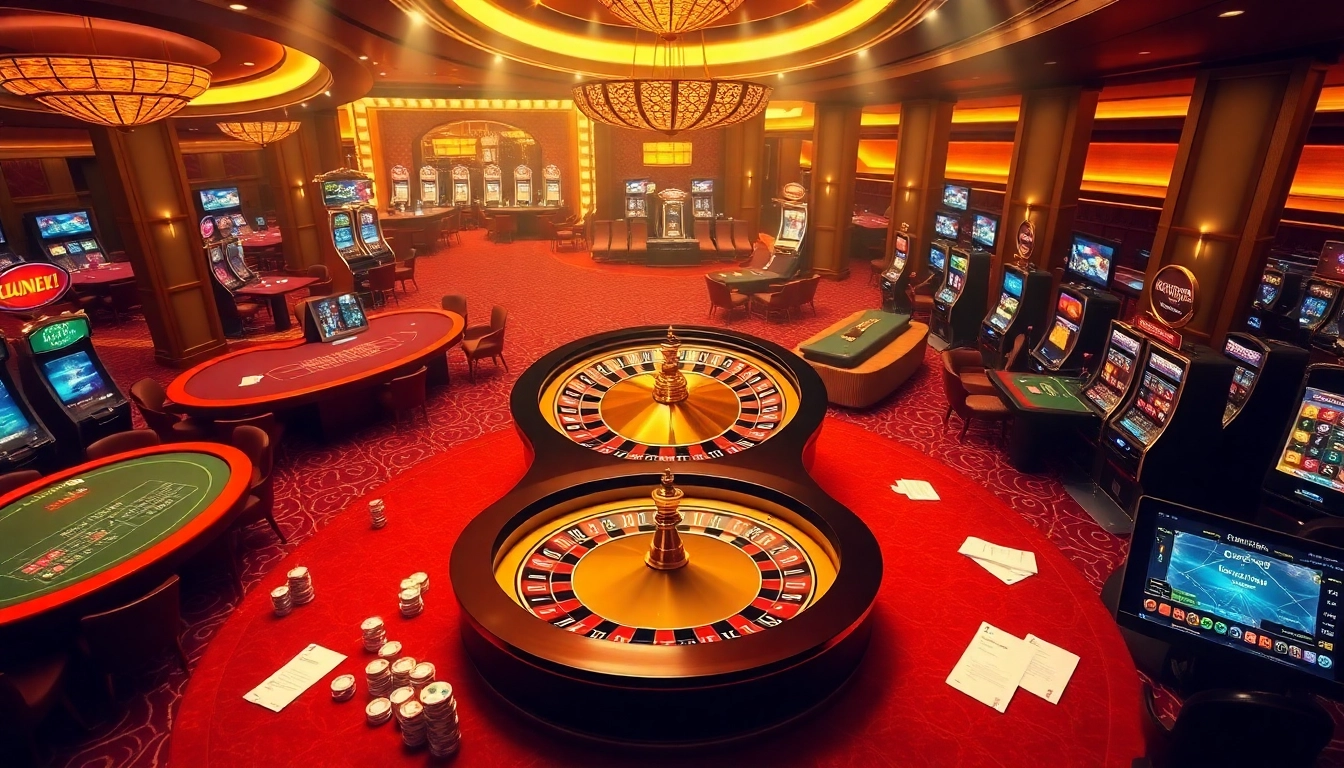 Experience thrilling games at https://gg88.guru/ with luxury casino ambiance, poker chips, and engaging players.