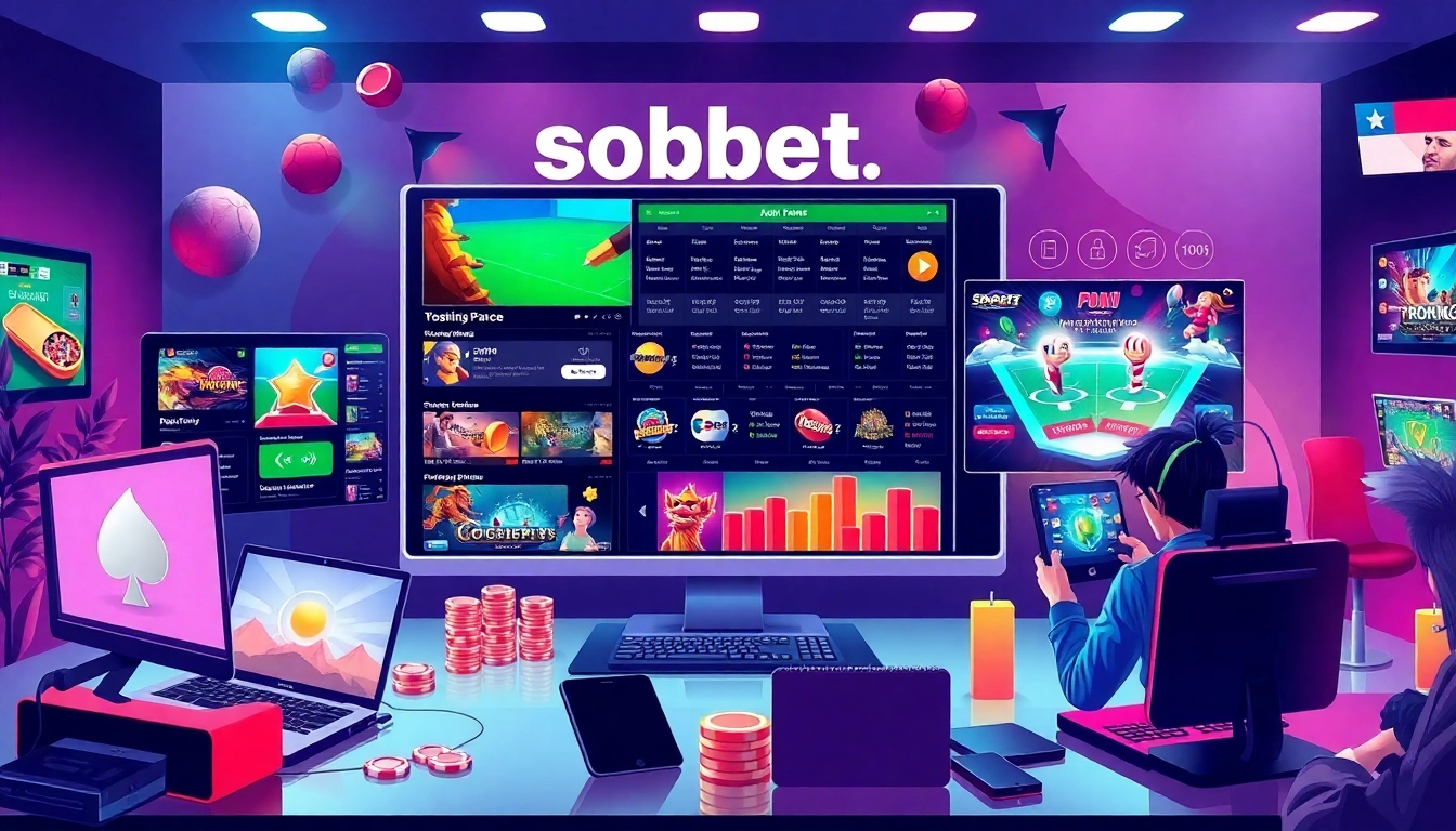 Engaging online gaming scene showcasing sbobet.dance betting options and user-friendly interface