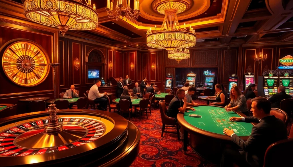 Engage in thrilling games at https://xx88.eu.com/ with a vibrant casino atmosphere featuring roulette and poker tables.