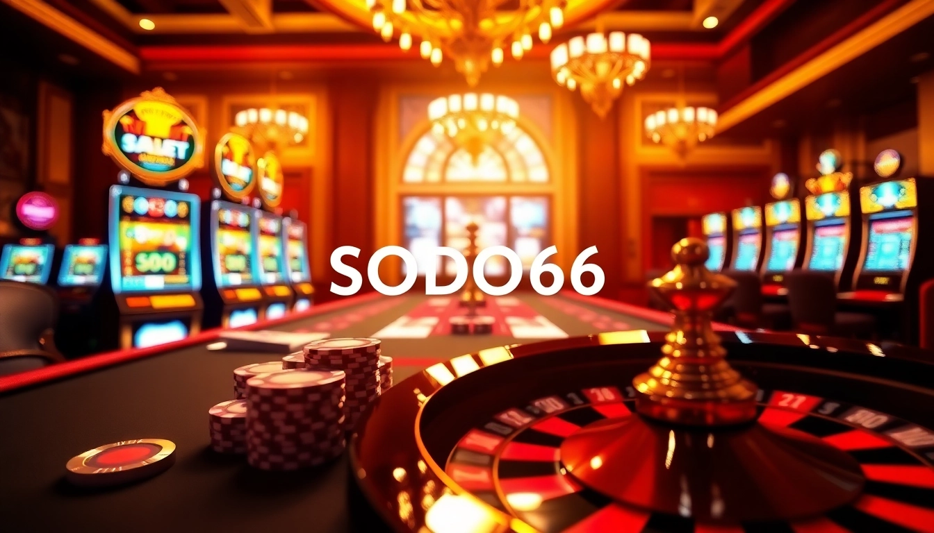 SODO66 offers an exciting online casino experience with dynamic slot machines and vibrant poker tables.