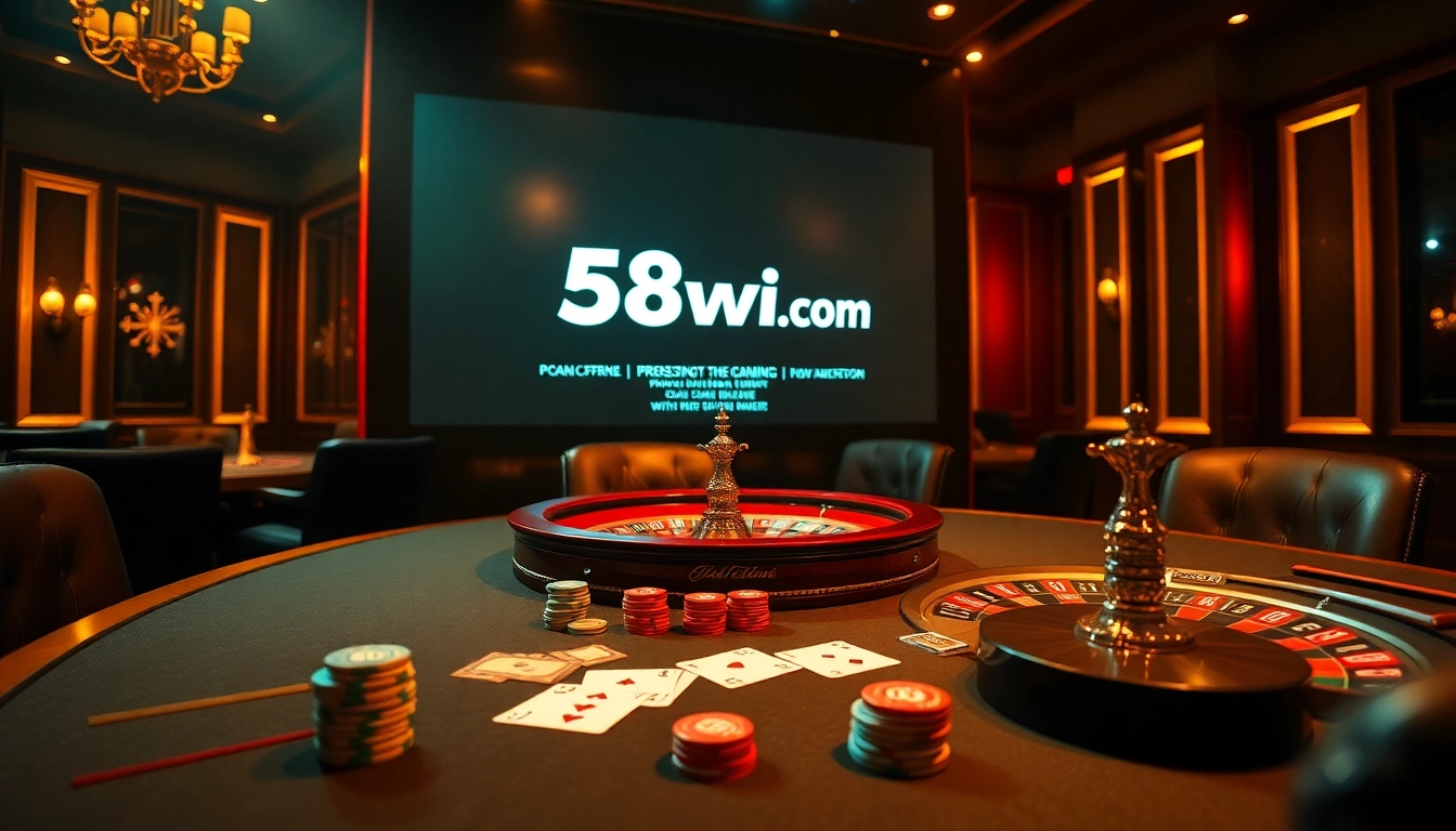Experience high-stakes poker and gaming excitement at 58win.com with vibrant visuals and luxury.