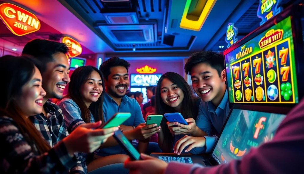 CWIN online gaming excitement at https://cwinn.org/ featuring players enjoying various games.