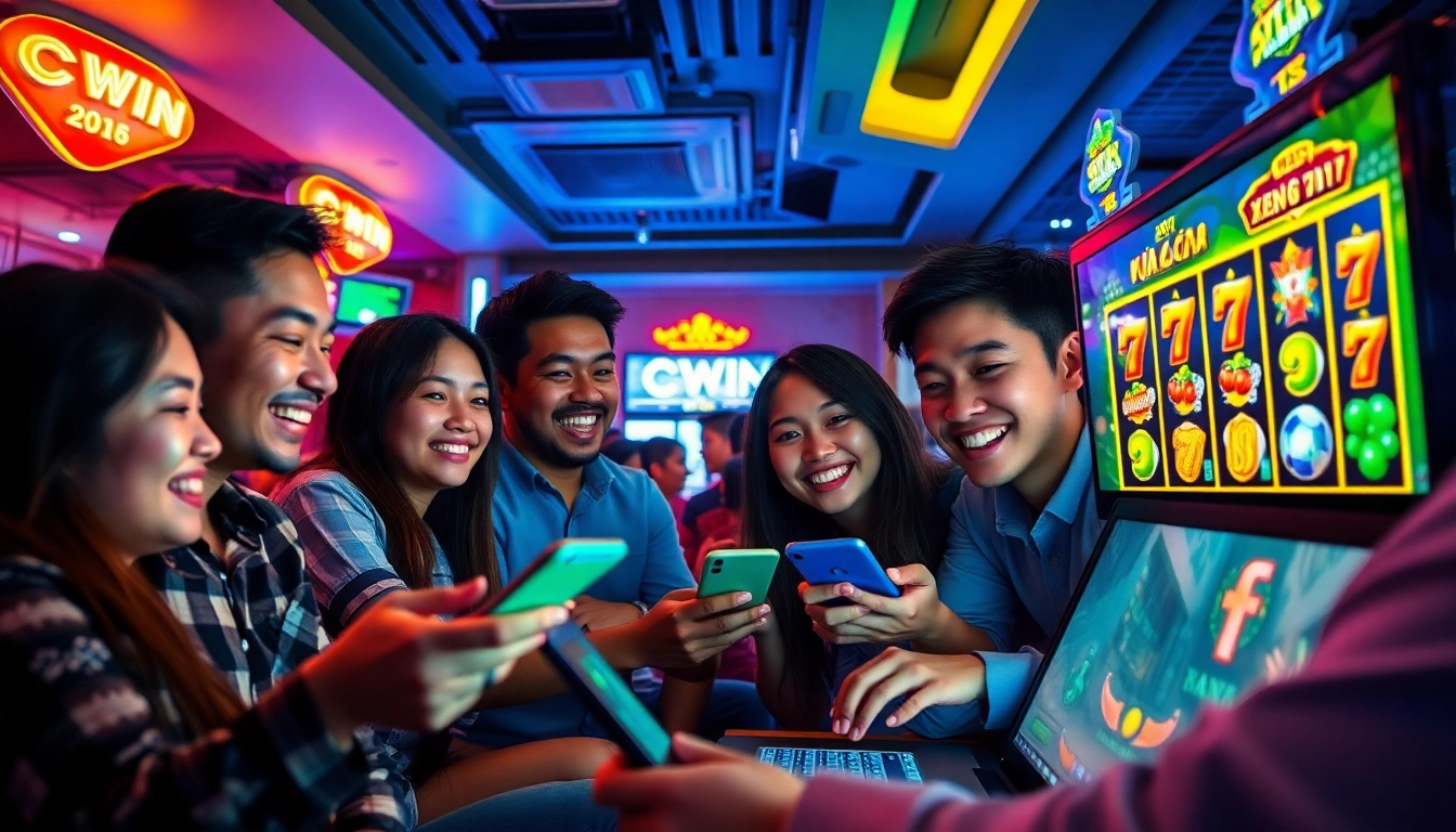 CWIN online gaming excitement at https://cwinn.org/ featuring players enjoying various games.