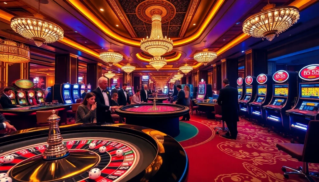 Exciting casino experience with a vibrant scene showcasing BL555 gaming elements.