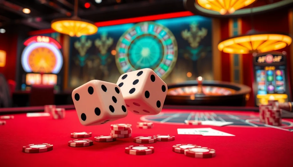 Experience the thrill of Tài Xỉu MD5 at a luxury casino table.
