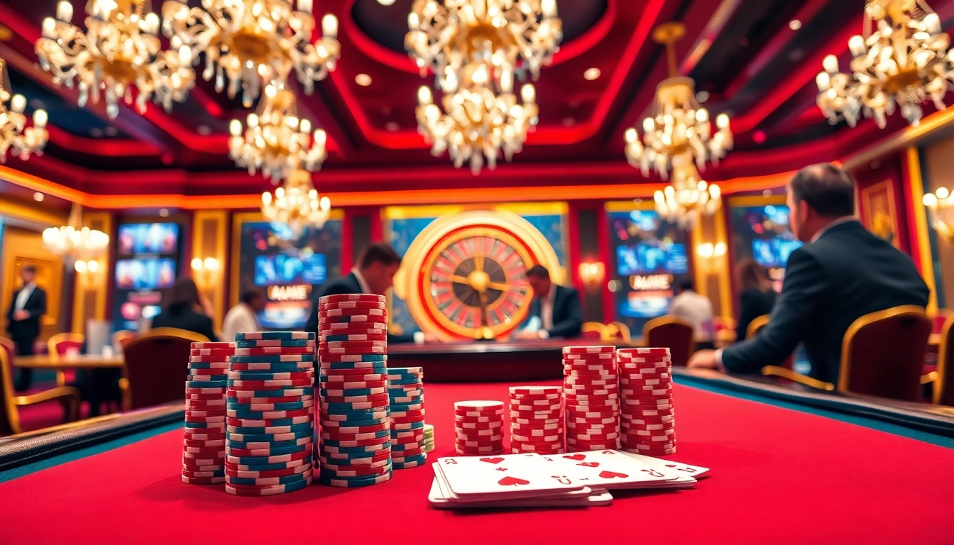 Experience thrilling gameplay at 13Win with vibrant poker tables and colorful chips.