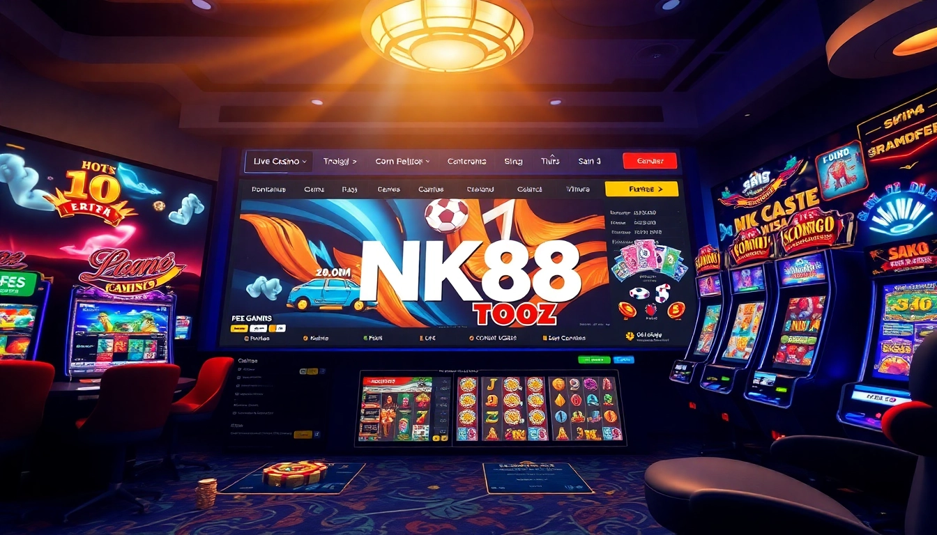 Navigating the vibrant online gambling platform Nhà Cái NK88 with engaging games and user-friendly design.
