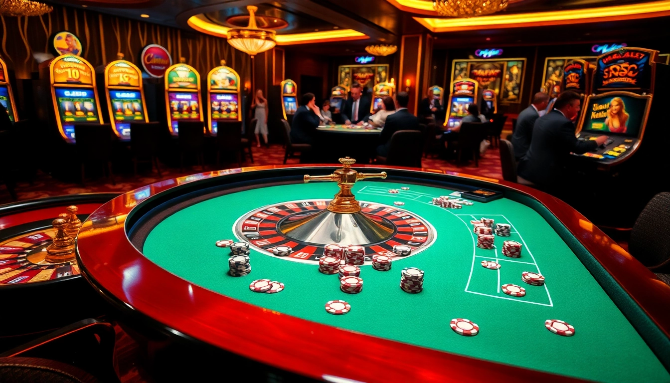 Win678: Players experience thrilling casino action with vibrant slots and roulette.