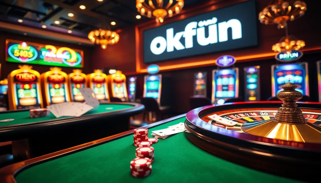 Engage in the thrill of gambling with the exciting đăng nhập okfun experience at our vibrant casino.