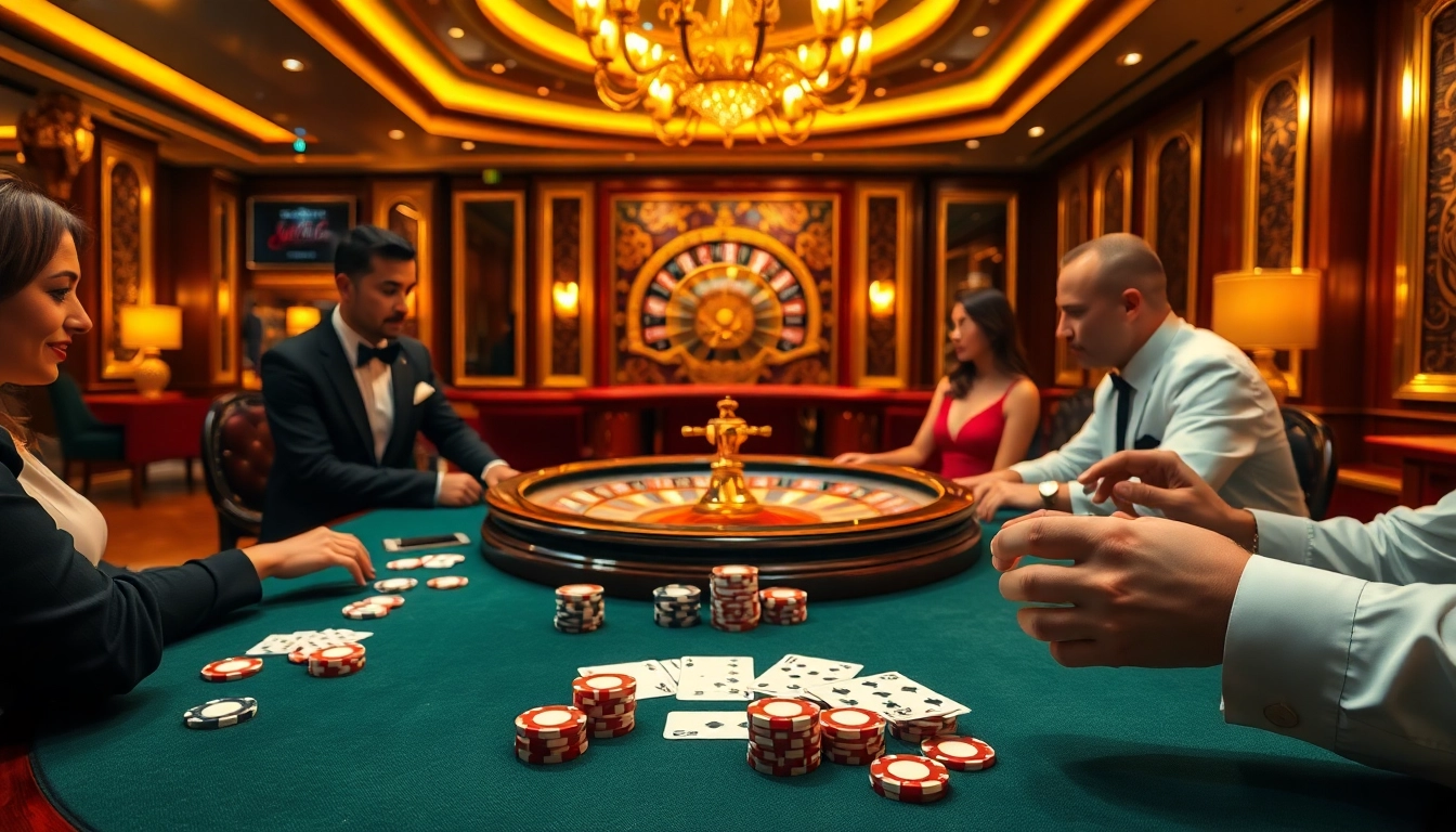 Experience thrilling gameplay at Trang chủ IWIN with a captivating poker scene and vibrant casino atmosphere.