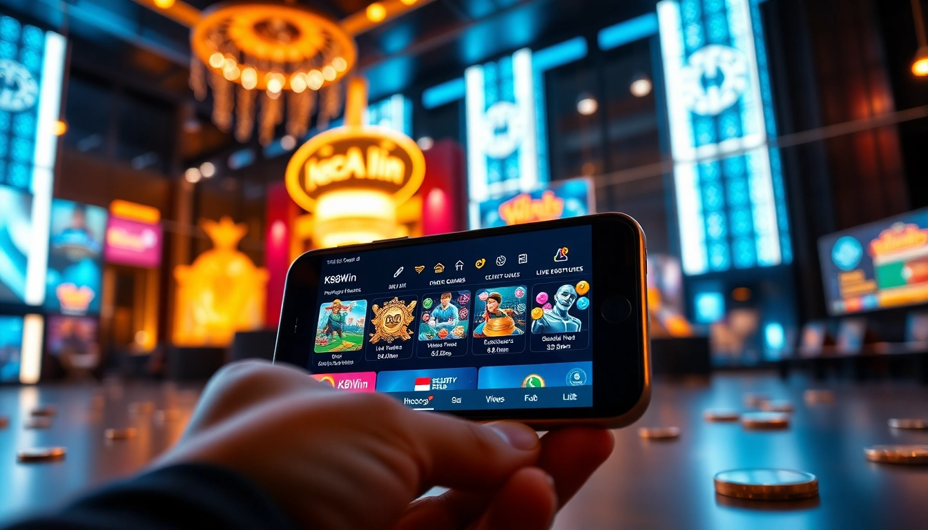 K88Win online gambling platform interface showcasing games and security features