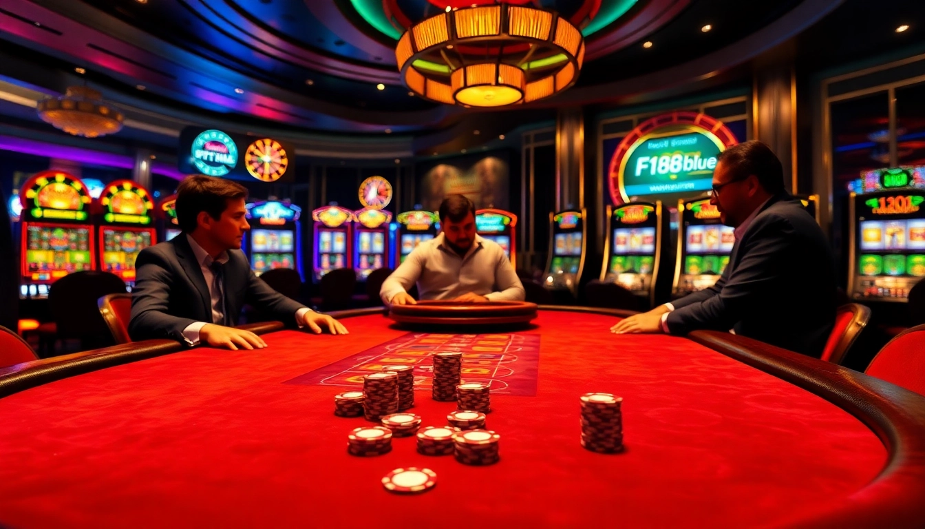 Experience thrilling casino action at https://f168.blue/ with vibrant poker tables and exciting games.