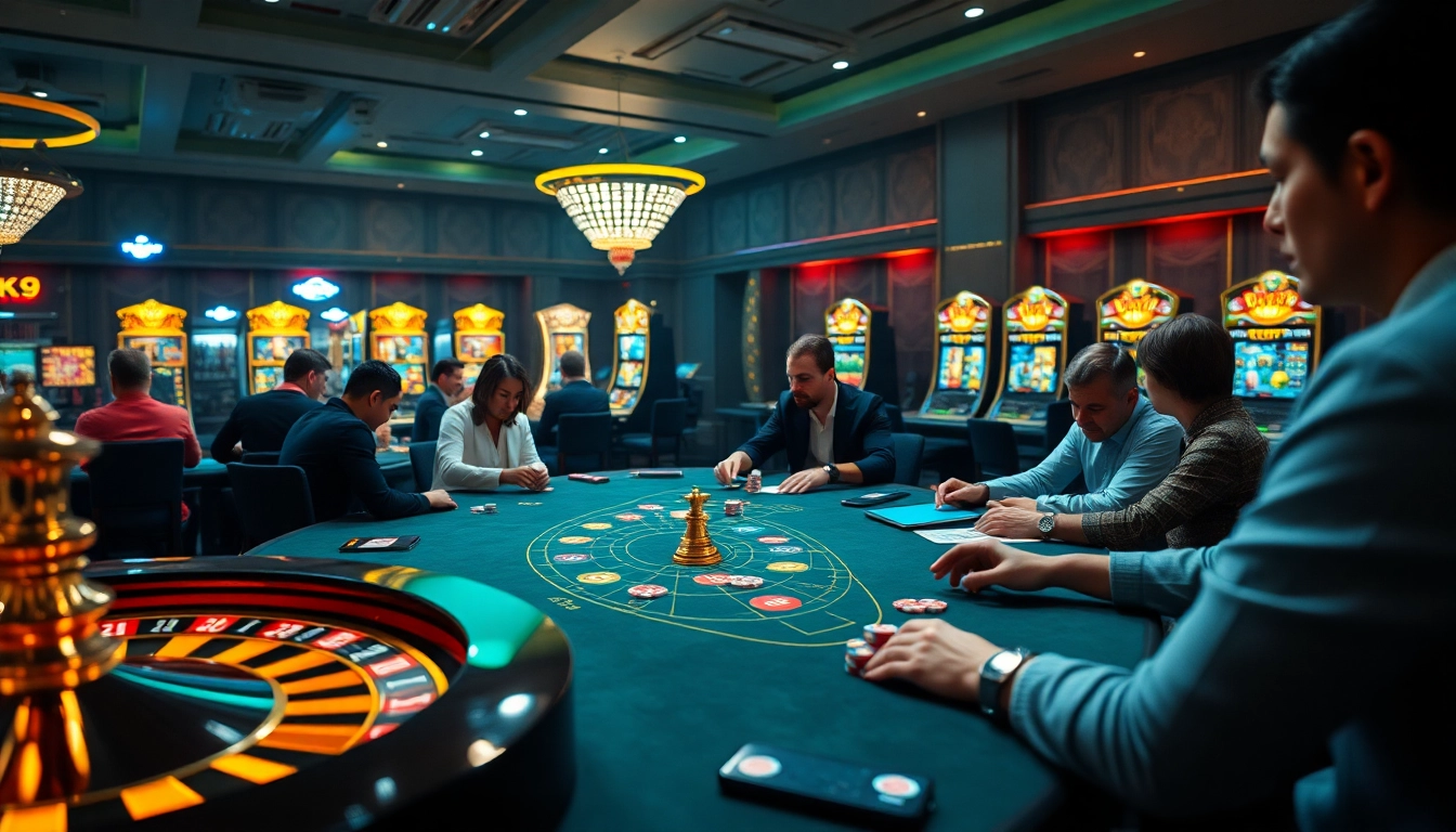 Engage in high-stakes gambling at ok9 casino tables surrounded by excitement and luxury.
