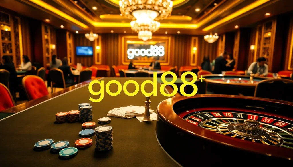 Experience the excitement of good88 with vibrant casino games and professional gaming tables.