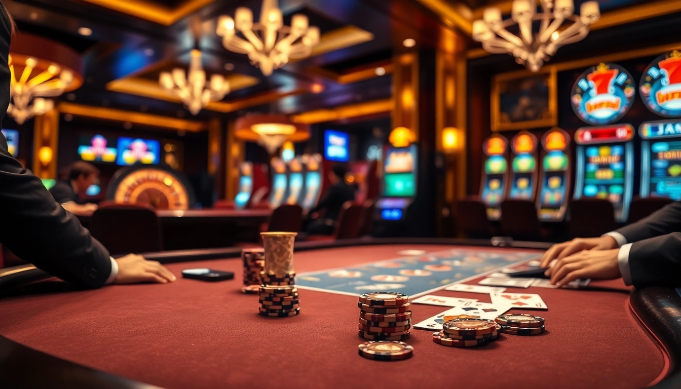 Experience high-stakes poker and gaming excitement at 33win casino with luxurious ambiance.
