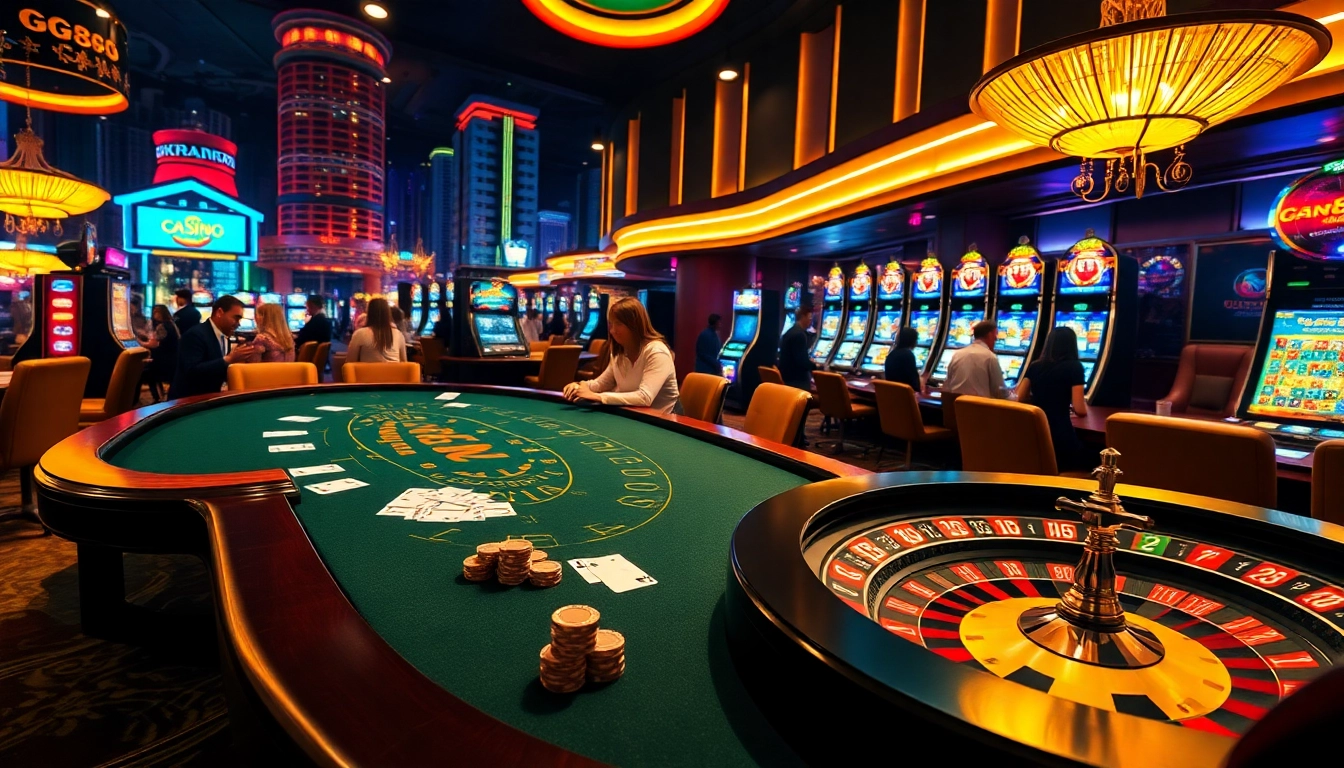 Experience the excitement of gg 88 with vibrant casino games, lively players, and elegant design.