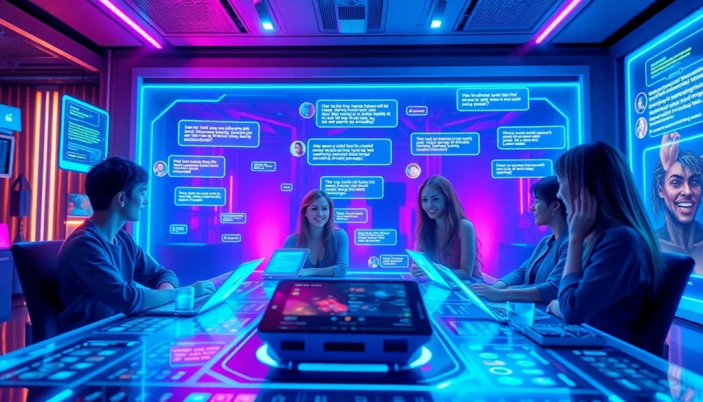 Immersive spicy ai chat interface showcasing interactive AI character avatars.