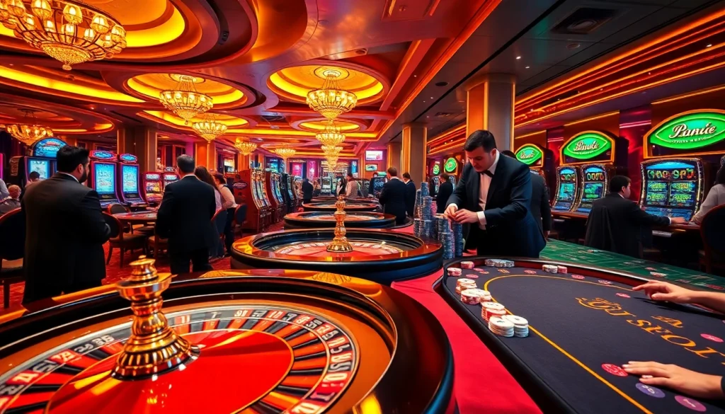 Experience the thrill of gambling with PS99 COM at a luxurious casino showcasing dynamic gameplay.