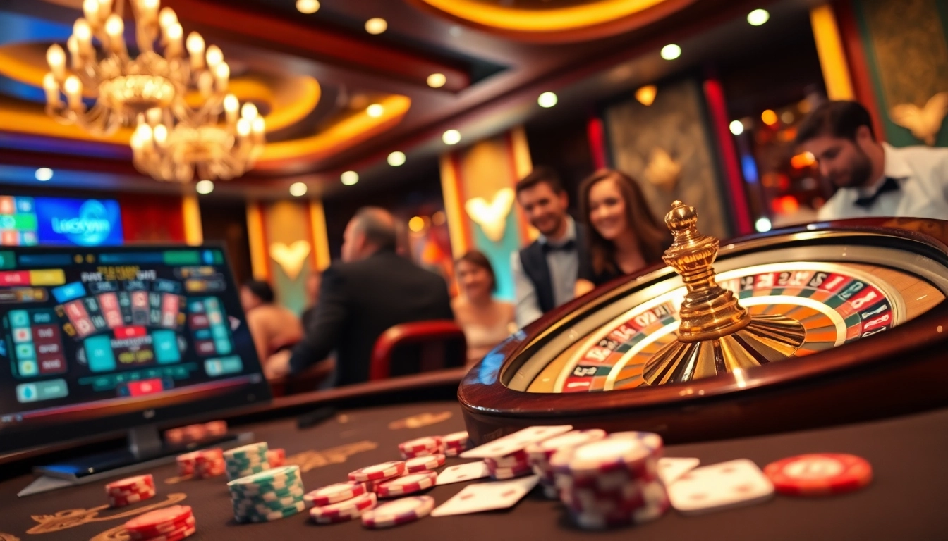Engage in thrilling poker gameplay at Luckywin casino, where excitement meets elegance.