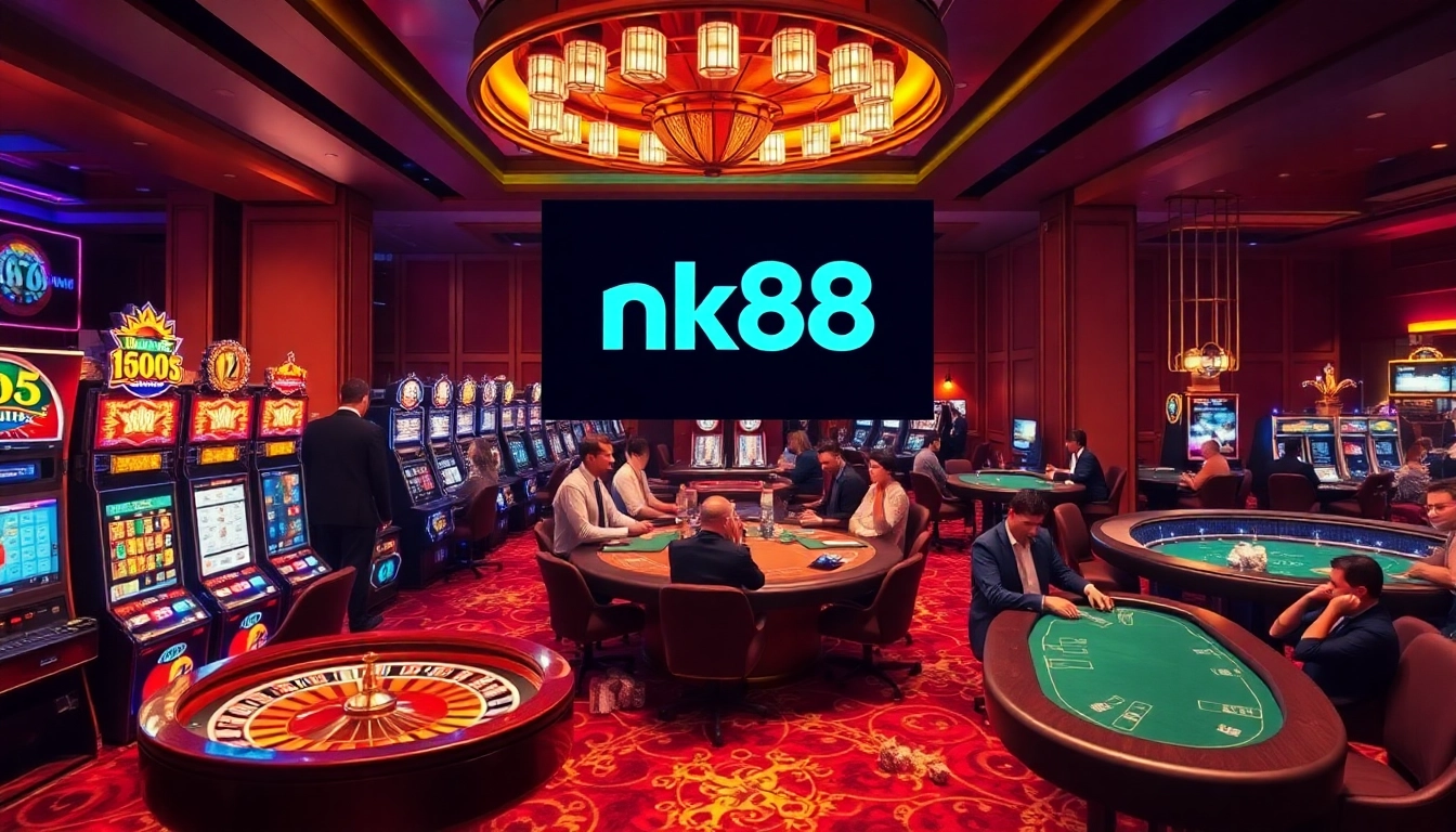 Experience the thrill of nk88 with vibrant slot machines and intense casino action.