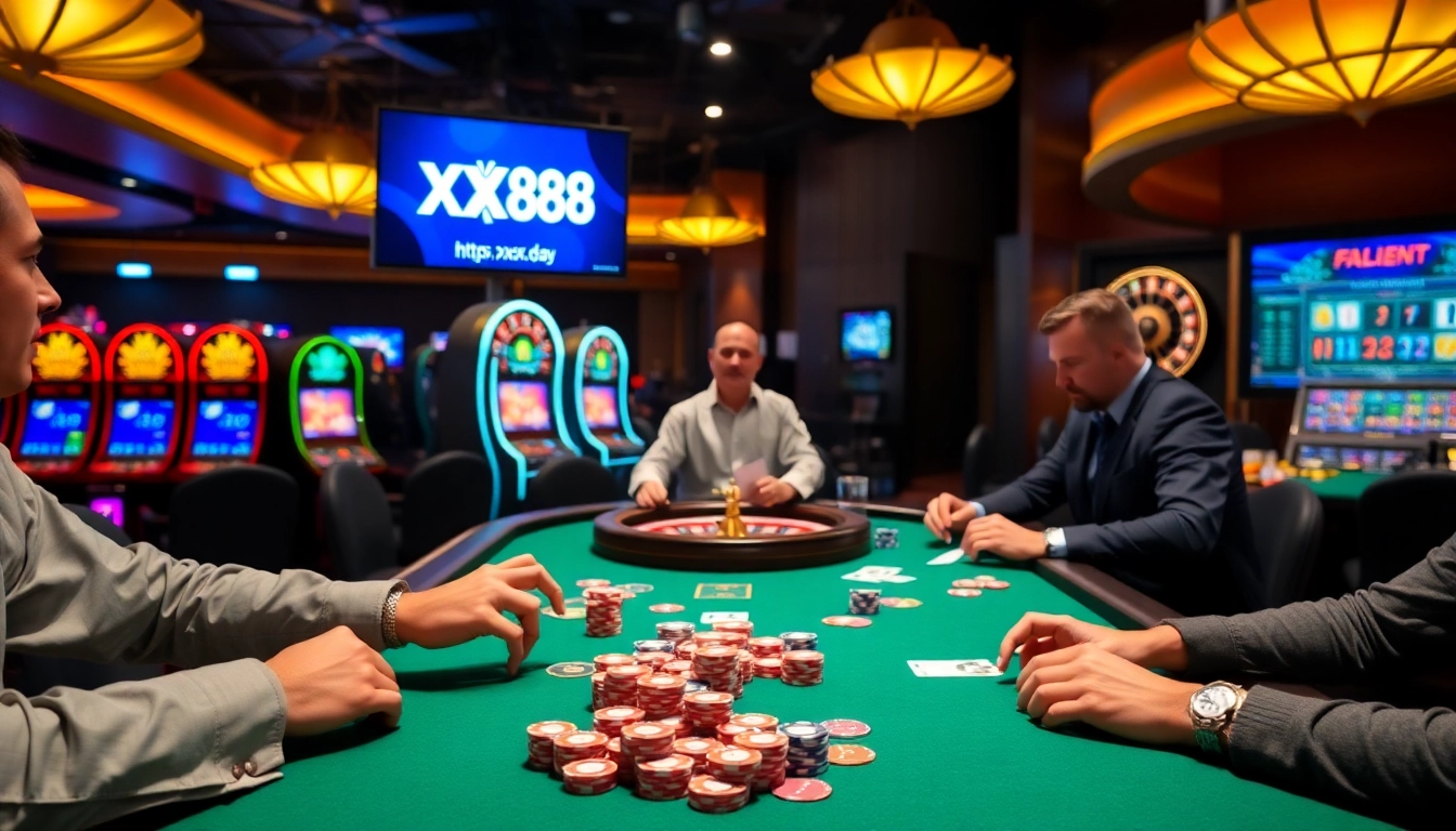 Experience the thrill at https://xx88.day/ with engaging poker games and vibrant casino visuals.