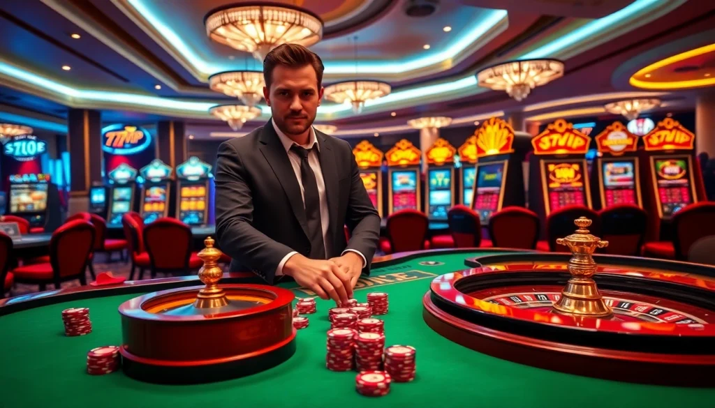 Engaging players at 777VIP casino table with vibrant gaming elements.