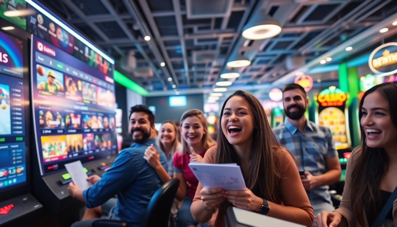 Exciting immersive online gaming scene showcasing stimmgewitter.org with diverse players and vibrant betting options.