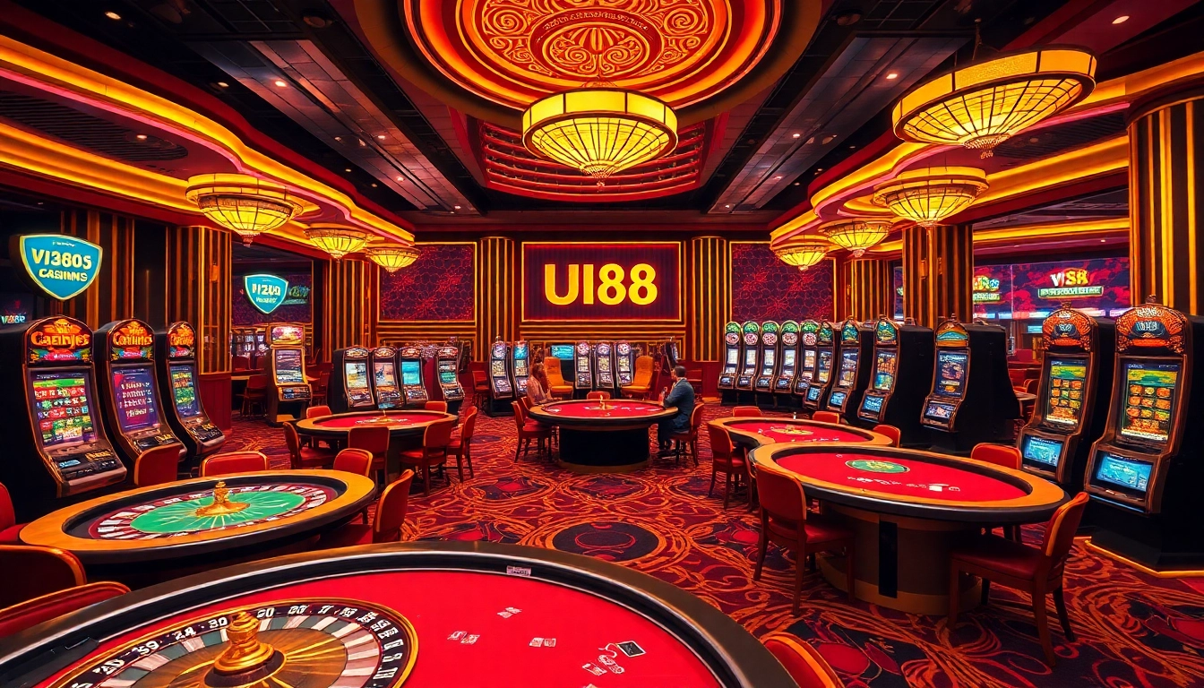 Engage in a thrilling UU88 gaming experience at a luxurious casino table with action-packed gameplay.