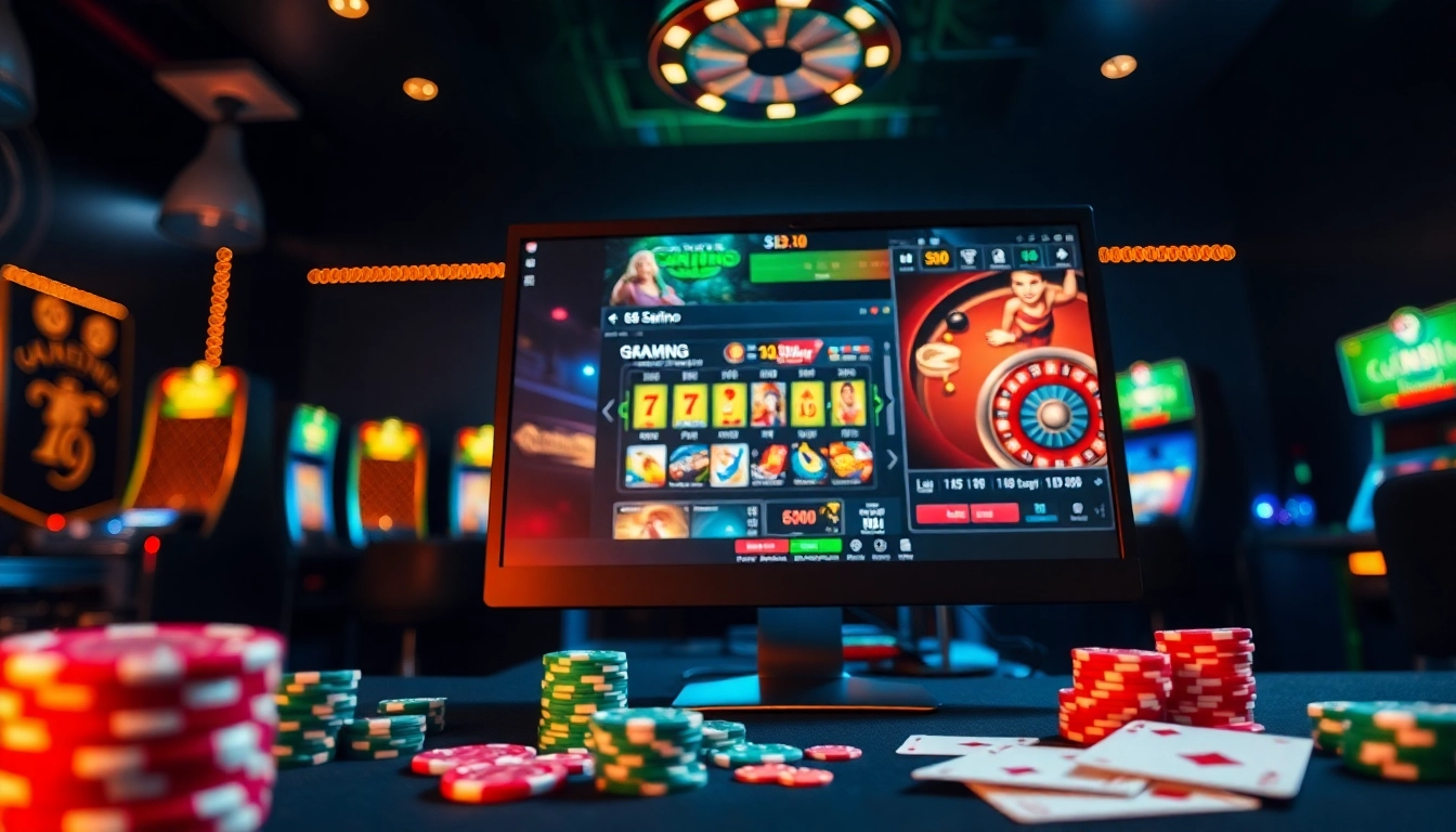 Experience meilleur casino en ligne belgique with modern gaming setup and vibrant visuals.
