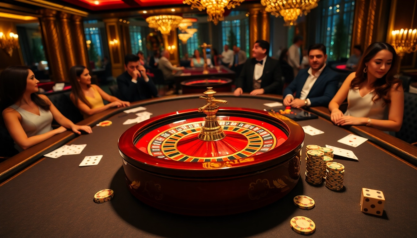 Gamble at the luxurious roulette table, showcasing the excitement of http://gk88t2.com/.